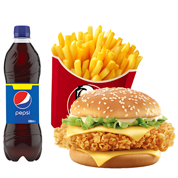 1 Zinger Burger With Fries